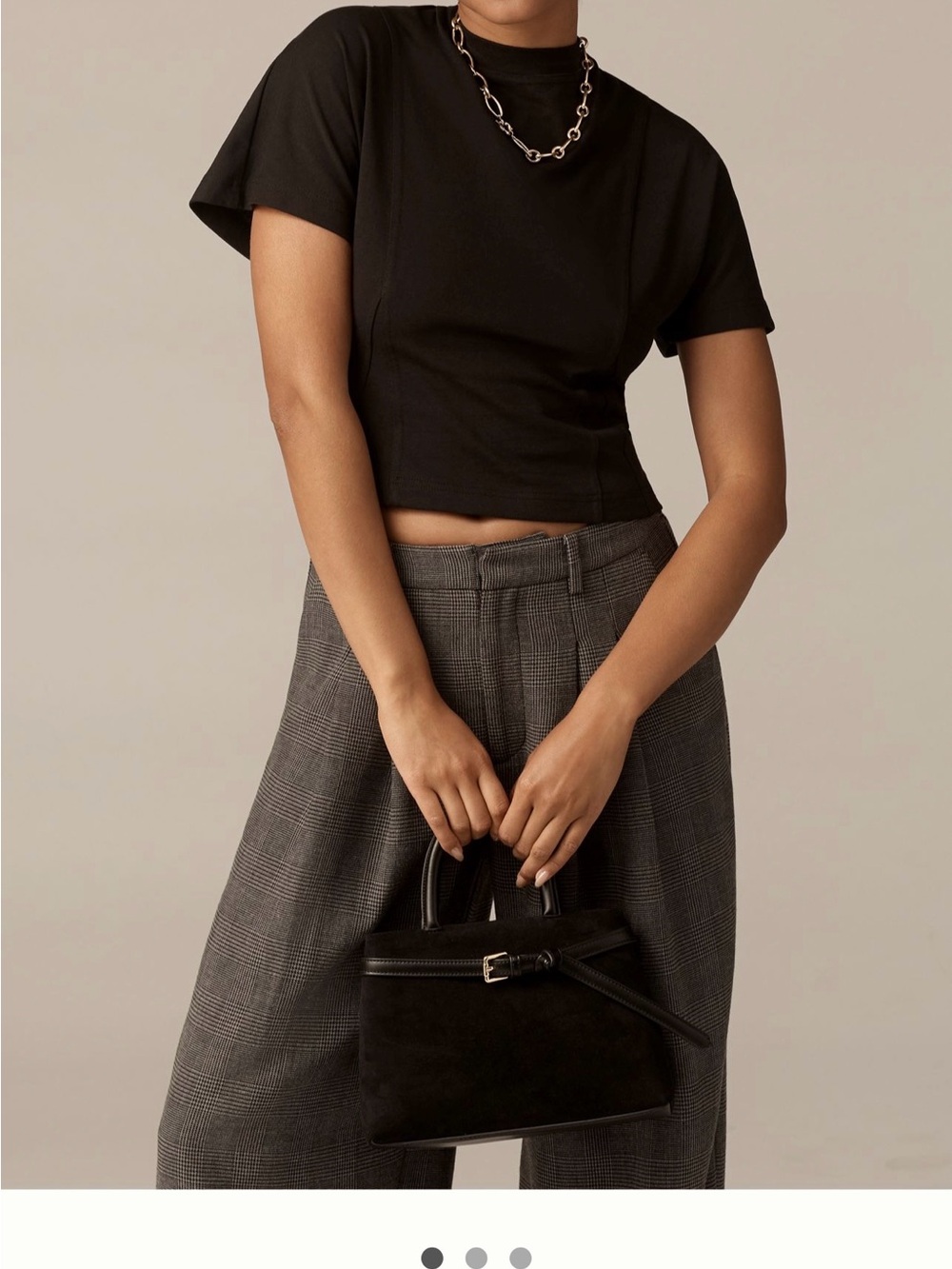Anthropologie mock neck tee Black Short Sleeve small